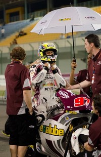 Ini adalah Rafid Topan Sucipto, yang akan melakoni musim penuh pertamanya di kelas Moto2. Di musim lalu ia tampil di dua seri terakhir sebagai pengganti Anthony West dari tim QMMF Racing.