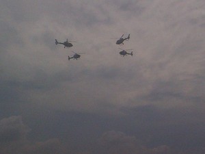 HUT ke 67 TNI AU Diwarnai Simulasi Ledakan Anti Teror