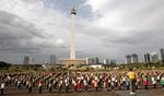 SBY Senam Pagi di Monas