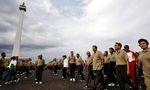 SBY Senam Pagi di Monas