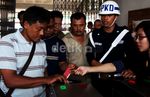 Uji Coba Gerbang Elektronik KRL Jabodetabek