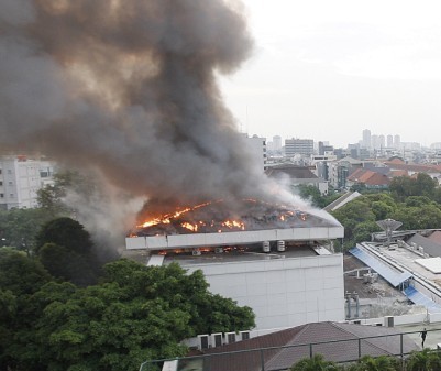 Kerugian Akibat Kebakaran Kantor Setneg Masih Dihitung