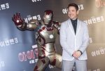 Senyuman Robert Downey Jr. di Seoul