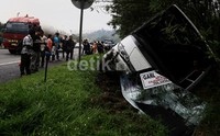 Kecelakaan ini terjadi efek dari kemacetan oleh kecelakaan sebelumnya yang melibatkan truk trailer dan 2 mobil.