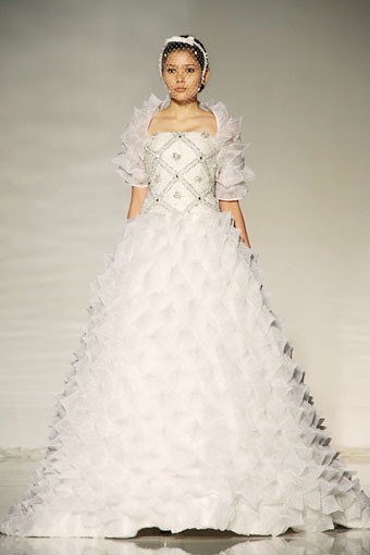 Jakarta, Indonesia - 07 April 2013. Sebastian Sposa by Sebastian Gunawan. Bazaar Wedding Exhibition 2013. Bridal Week 2013 at Ballroom Hotel Ritz Carlton. Pacific Place. Jakarta. [Foto: Mohammad Abduh/Wolipop]