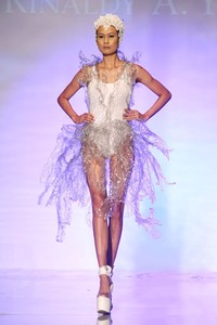 Jakarta, Indonesia - 07 April. Rinaldy A. Yunardi Swim Suit. Bridal Week 2013 at Ballroom Hotel Ritz Carlton. Pacific Place. 07 April 2013. Jakarta. [Foto: Mohammad Abduh/Wolipop]