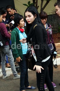 DJ Verny saat ditemui di Reskrimum Polda Metro Jaya, Jakarta, Kamis (11/4/2013).