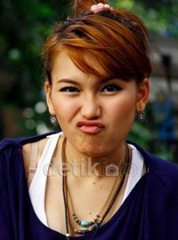 Ayu Ting Ting manyun. (dok. detikHOT).