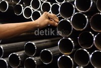 Pipa-pipa besar BPI, selama ini digunakan untuk perusahaan minyak dan gas. Ramses/detikFoto.