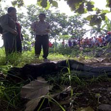 Sesosok Pria Misterius Ditemukan Tewas Dibunuh dan Dibakar