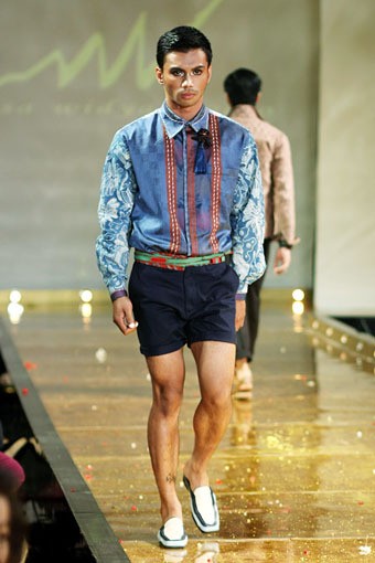 Jakarta, Indonesia - 10 April. M by Musa Widyatmodjo Pria / Summer 2013. Kemang Fashion Week 2013 at Lippo Mal Kemang. 10 April 2013. Jakarta. [Foto: Mohammad Abduh/Wolipop]