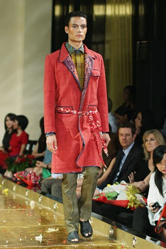 Jakarta, Indonesia - 10 April. M by Musa Widyatmodjo Pria / Summer 2013. Kemang Fashion Week 2013 at Lippo Mal Kemang. 10 April 2013. Jakarta. [Foto: Mohammad Abduh/Wolipop]