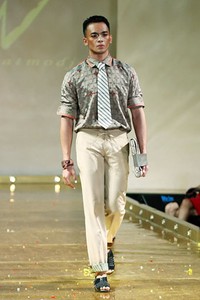 Jakarta, Indonesia - 10 April. M by Musa Widyatmodjo Pria / Summer 2013. Kemang Fashion Week 2013 at Lippo Mal Kemang. 10 April 2013. Jakarta. [Foto: Mohammad Abduh/Wolipop]