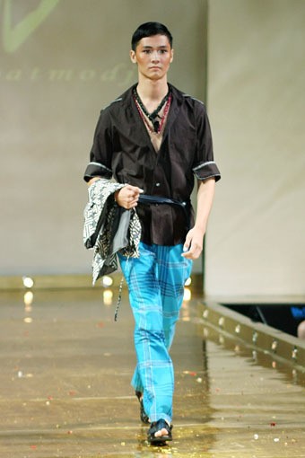 Jakarta, Indonesia - 10 April. M by Musa Widyatmodjo Pria / Summer 2013. Kemang Fashion Week 2013 at Lippo Mal Kemang. 10 April 2013. Jakarta. [Foto: Mohammad Abduh/Wolipop]