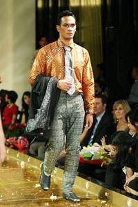 Jakarta, Indonesia - 10 April. M by Musa Widyatmodjo Pria / Summer 2013. Kemang Fashion Week 2013 at Lippo Mal Kemang. 10 April 2013. Jakarta. [Foto: Mohammad Abduh/Wolipop]