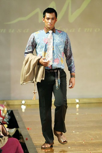 Jakarta, Indonesia - 10 April. M by Musa Widyatmodjo Pria / Summer 2013. Kemang Fashion Week 2013 at Lippo Mal Kemang. 10 April 2013. Jakarta. [Foto: Mohammad Abduh/Wolipop]