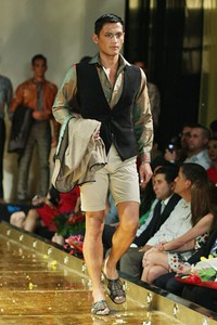 Jakarta, Indonesia - 10 April. M by Musa Widyatmodjo Pria / Summer 2013. Kemang Fashion Week 2013 at Lippo Mal Kemang. 10 April 2013. Jakarta. [Foto: Mohammad Abduh/Wolipop]