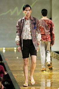 Jakarta, Indonesia - 10 April. M by Musa Widyatmodjo Pria / Summer 2013. Kemang Fashion Week 2013 at Lippo Mal Kemang. 10 April 2013. Jakarta. [Foto: Mohammad Abduh/Wolipop]