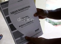 Pelajaran yang diujikan hari ini adalah Bahasa Indonesia. Ramses/detikFoto.