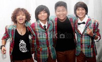 Gaya kompak Coboy Junior. Gus Mun/detikHOT.