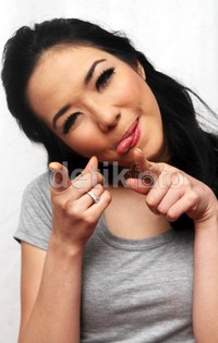 Pose centil Gisel. Gus Mun/detikHOT.