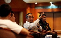 Dirut PLN Nur Pamudji memberikan pemaparan.