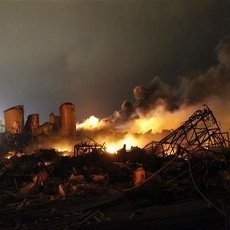 Ledakan Dahsyat di Pabrik Pupuk Texas Seperti Bom Nuklir