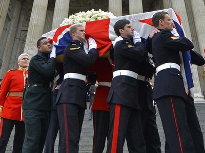 Margaret Thatcher Dimakamkan