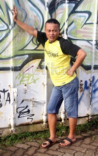 Pose Sule di depan kamera. Gus Mun/detikHOT.