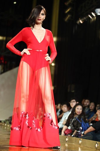 Jakarta, Indonesia - 11 April. Manohara Femme Fatale. Kemang Fashion Week 2013 at Lippo Mal Kemang. 11 April 2013. Jakarta. [Foto: Mohammad Abduh/Wolipop]