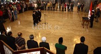 Pelantikan dilakukan langsung oleh Ketua DPR Marzuki Alie. Lamhot Aritonang/detikFoto.