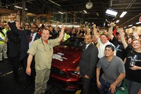 Ford merayakan produksi 1 juta unit Mustang di pabrik Flat Rock-nya. (dok. Ford).