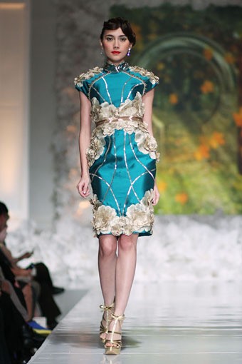 Jakarta, Indonesia - 13 April 2013. Denny Wirawan bride Un Amore. Wedding Fair 2013 at Grand Hyat Hotel. Jakarta. [Foto: Mohammad Abduh/Wolipop]