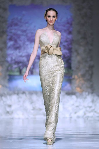 Jakarta, Indonesia - 13 April 2013. Denny Wirawan bride Un Amore. Wedding Fair 2013 at Grand Hyat Hotel. Jakarta. [Foto: Mohammad Abduh/Wolipop]