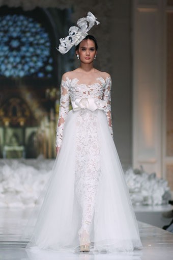 Jakarta, Indonesia - 13 April 2013. Denny Wirawan bride Un Amore. Wedding Fair 2013 at Grand Hyat Hotel. Jakarta. [Foto: Mohammad Abduh/Wolipop]