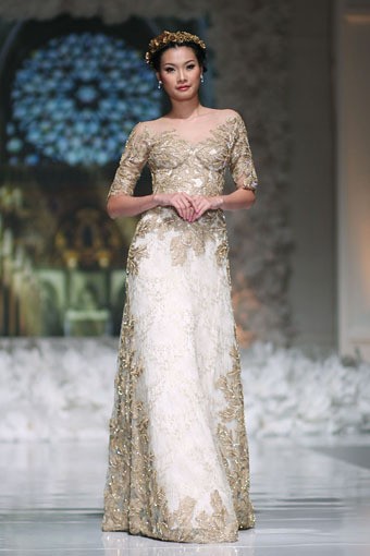 Jakarta, Indonesia - 13 April 2013. Denny Wirawan bride Un Amore. Wedding Fair 2013 at Grand Hyat Hotel. Jakarta. [Foto: Mohammad Abduh/Wolipop]