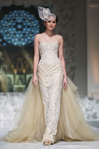 Jakarta, Indonesia - 13 April 2013. Denny Wirawan bride Un Amore. Wedding Fair 2013 at Grand Hyat Hotel. Jakarta. [Foto: Mohammad Abduh/Wolipop]