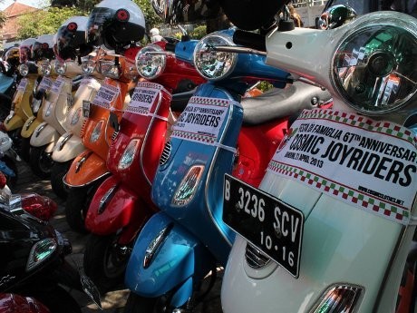 Vespa Rayakan Ultah 67 Tahun di Indonesia