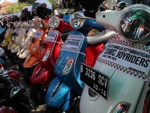 Vespa Rayakan Ultah 67 Tahun di Indonesia