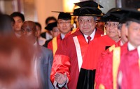 SBY merupakan kepala negara pertama dari Indonesia yang menerima gelar tersebut. Cahyo/Setpres.