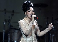 Ashanty turut memeriahkan acara 'Woman of the Most Award' di Balai Kartini, Jalan Gatot Subroto, Jakarta Selatan, Minggu (21/4/2013).
