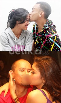 Para selebriti Indonesia pamer kemesraan mereka di depan kamera. (dok. detikHOT)
