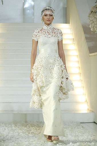 Jakarta, Indonesia - 17 April. Spous by Priyo Oktaviano. Bridal & Jewelry Show 2013 Wedding Inspirations at Lamoda Cafe. Plaza Indonesia. 17 April 2013. Jakarta. [Foto: Mohammad Abduh/Wolipop]