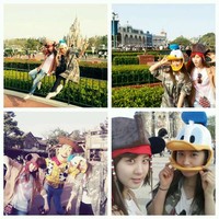Yuri dan Seohyun menyempatkan diri mereka untuk refreshing ke Disneyland. (SME).