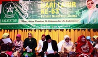     Harlah tersebut mengambil tema Meneguhkan Karakter Ke-Islaman dan Ke-Indonesiaan.