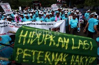 Para pendemo menuntut Menko Perekonomian mengatur kebijakan harga susu sapi yang layak dan menguntungkan peternak serta payung hukum yang melindungi kepentingan peternak dari impor susu dan liberalisasi perdagangan.