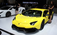 Lamborghini Aventador LP 720-4 dipamerkan di Shanghai Auto Show.