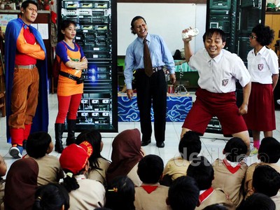 Teater Koma Hibur Siswa SDN Palmerah 17