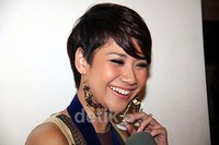 Ia tak henti-hentinya tersenyum. Ridho/detikFoto.