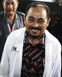 Luthfi tiba di gedung KPK sekitar pukul 10.30 WIB. Lamhot Aritonang/detikFoto.